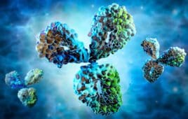Antibody - visual concept of immune System - 3D illustration