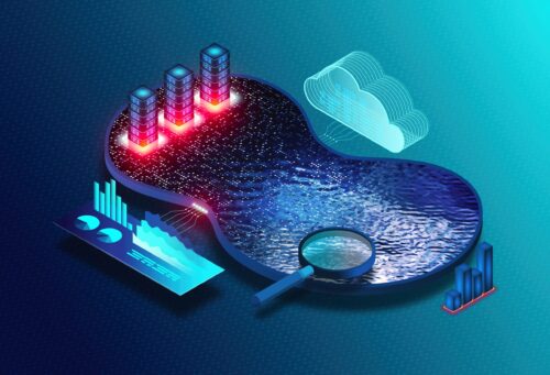 Data Lake - Single Store of Data for Advanced Big Data Analytics and Machine Learning - Centralized Repository to Store Structured and Unstructured Data at Scale - Conceptual Illustration